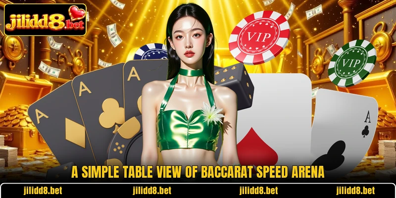 A simple table view of Baccarat Speed Arena