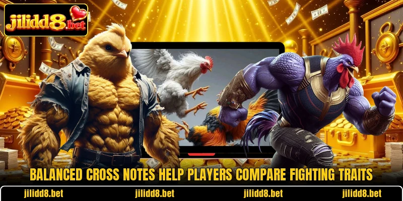 Balanced cross notes help players compare fighting traits Balanced cross notes help players compare fighting traits