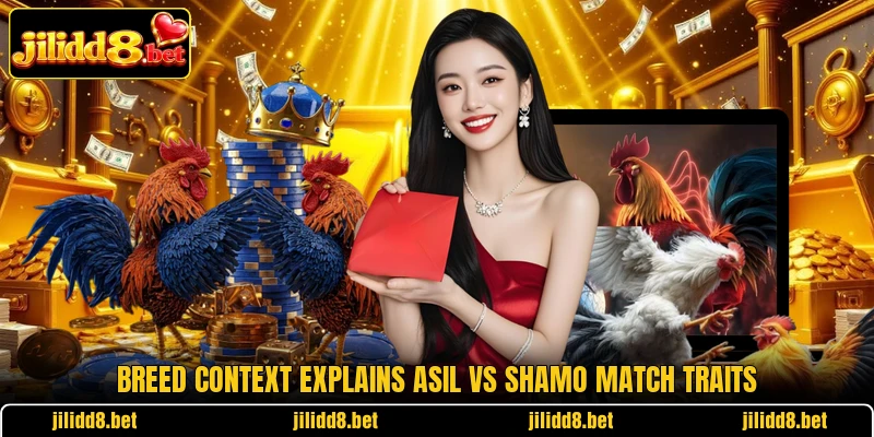 Breed context explains asil vs shamo match traits