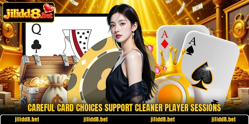 Careful card choices support cleaner player sessions