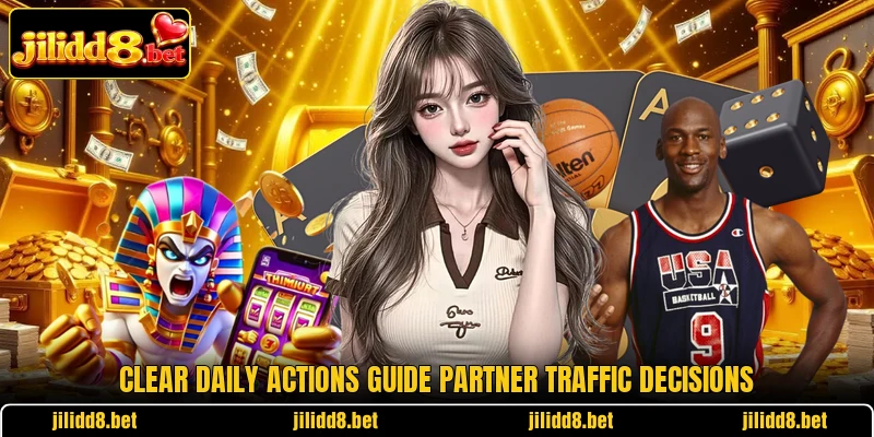 Clear daily actions guide partner traffic decisions