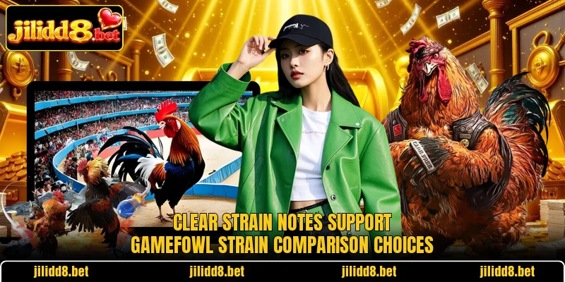 Clear strain notes support gamefowl strain comparison choices