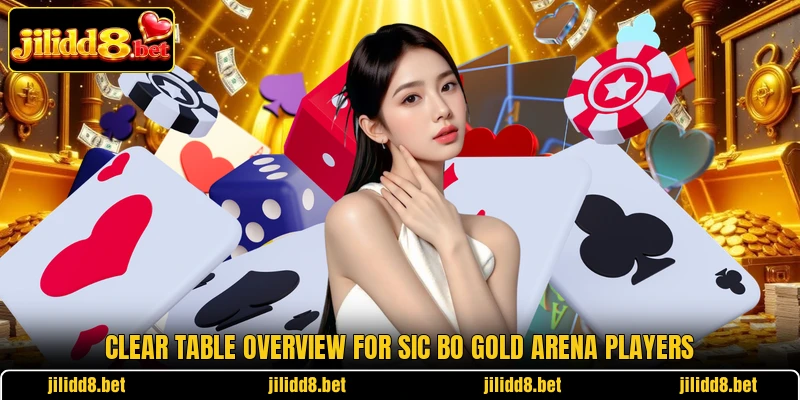 Clear table overview for Sic Bo Gold Arena players