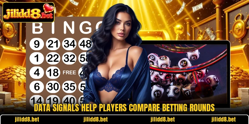 Data signals help players compare betting rounds Data signals help players compare betting rounds