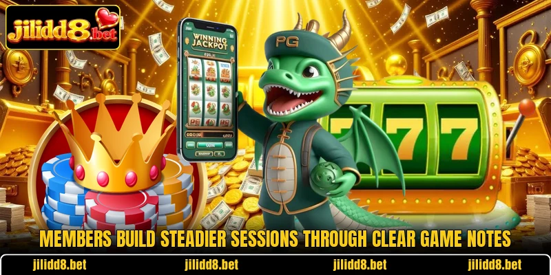 Members build steadier sessions through clear game notes