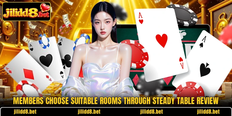 Members choose suitable rooms through steady table review Members choose suitable rooms through steady table review