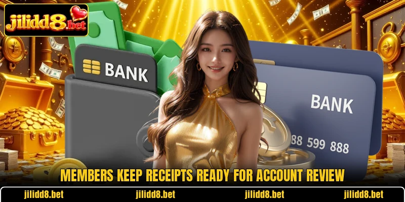 Members keep receipts ready for account review
