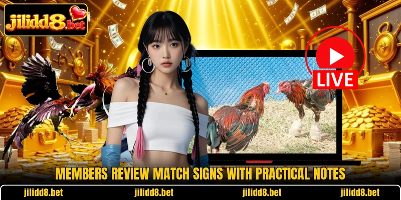 Members review match signs with practical notes