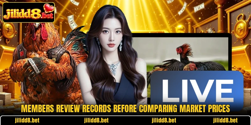 Members review records before comparing market prices