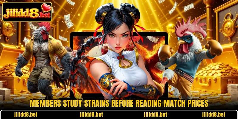 Members study strains before reading match prices