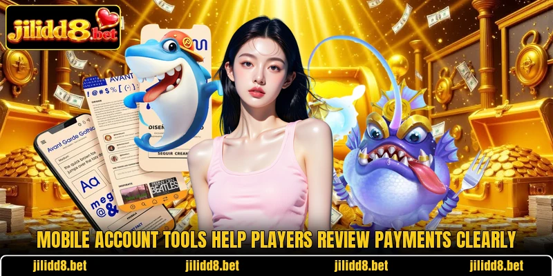 Mobile account tools help players review payments clearly