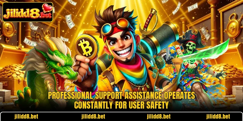 Professional support assistance operates constantly for user safety