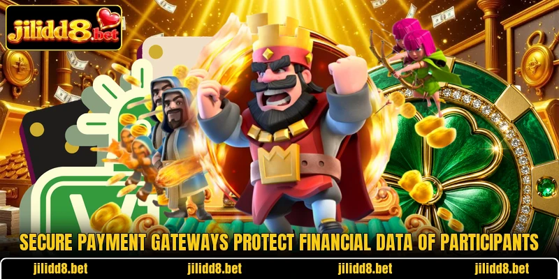 Secure payment gateways protect financial data of participants