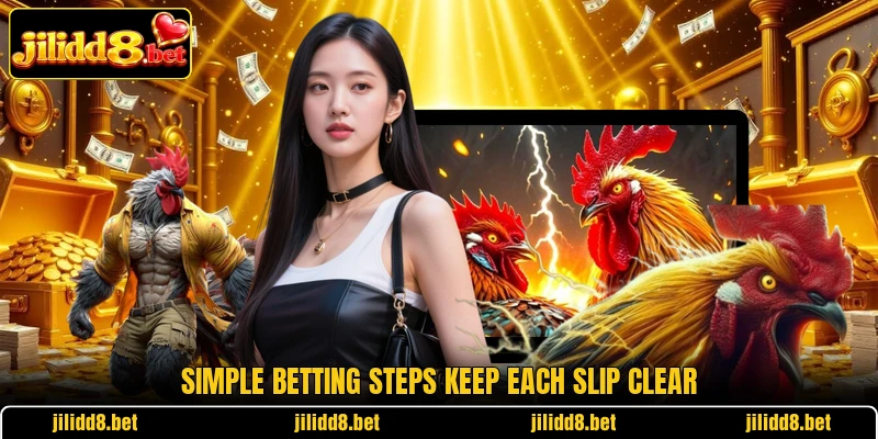 Simple betting steps keep each slip clear