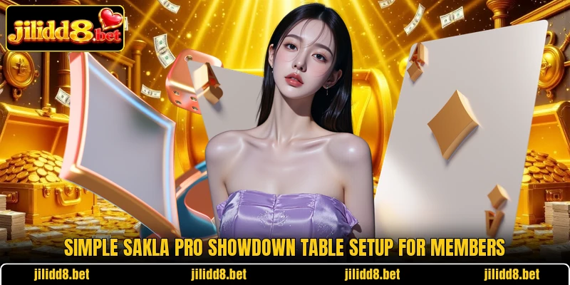 Simple Sakla Pro Showdown table setup for members