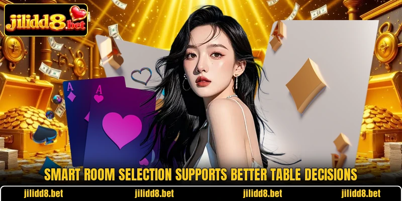 Smart room selection supports better table decisions